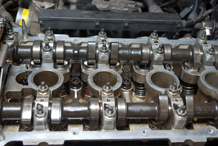 汽车引擎的一部分。