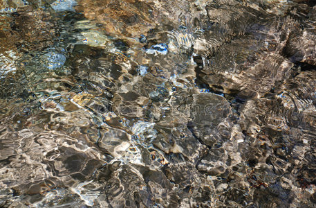 水下的石头照片