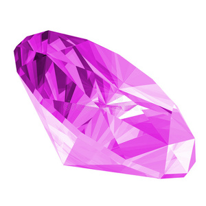 3d紫水晶宝石隔离