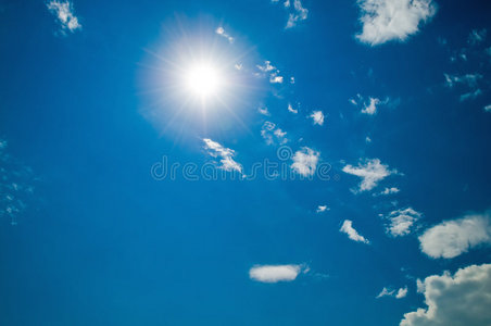 晴空万里无云图片