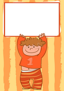 瘦小孩卡通图片