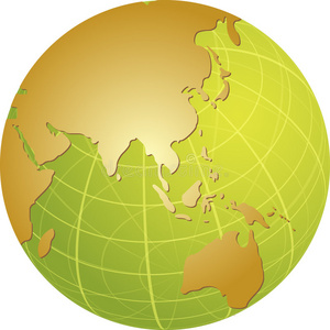 全球亚洲地图