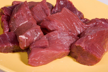 生牛肉片照片