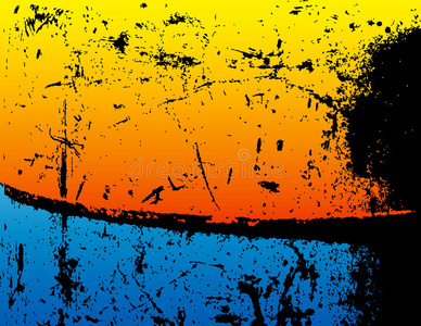 橙色和蓝色图片