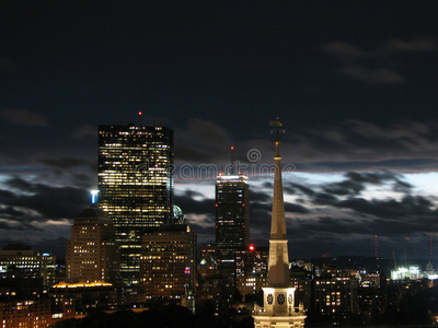 波士顿夜景线