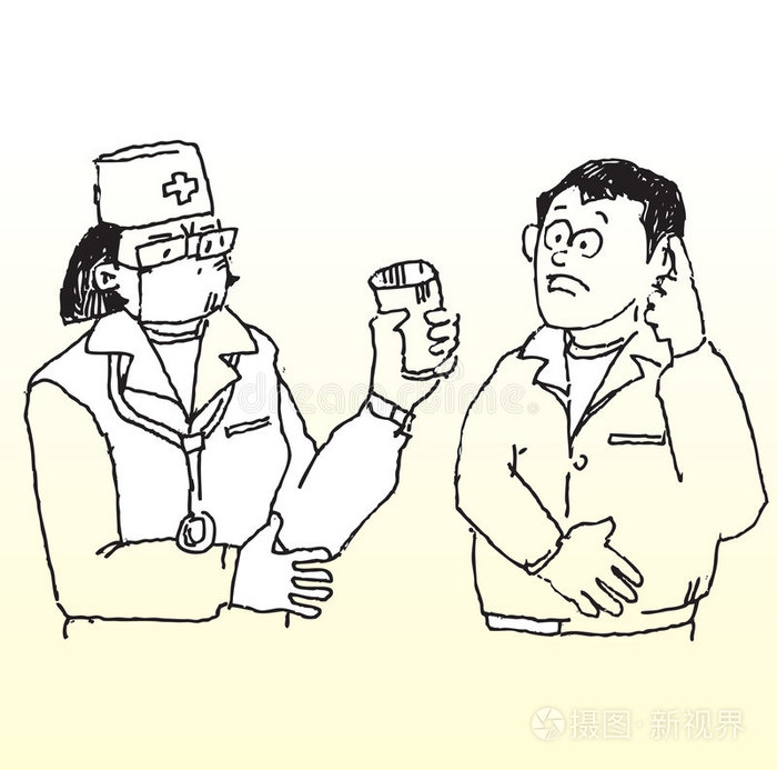 医生和病人插画-正版商用图片0htpcd-摄图新视界