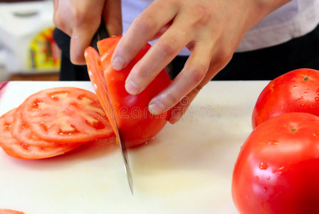 片西红柿西红柿切片照片