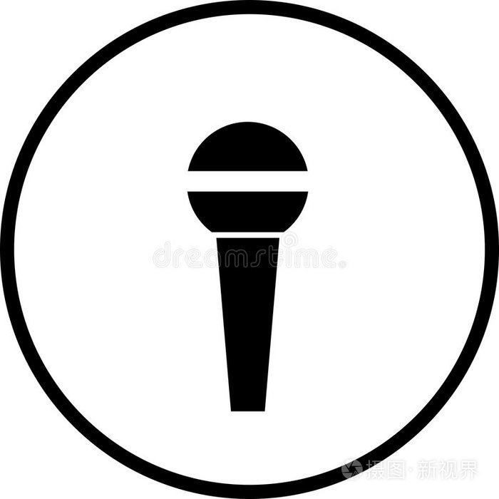 麦克风矢量符号