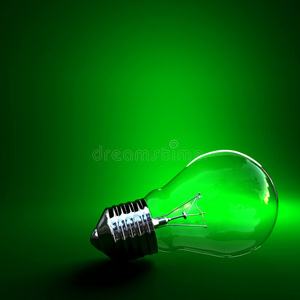 绿色环保灯泡背景