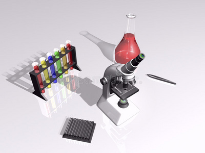三维实验室场景图片