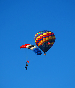 热气球降落伞图片