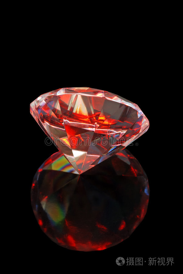 红色闪亮钻石