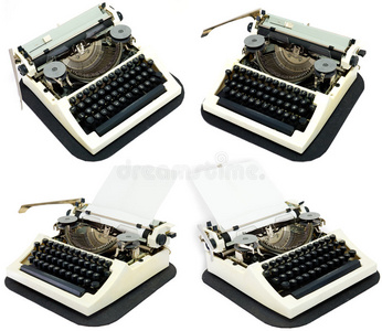 古代白色打字机
