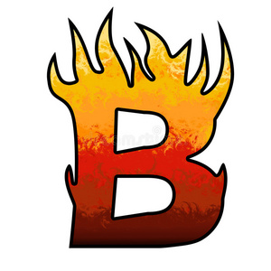 火焰字母-b照片