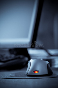 红色led电脑鼠标
