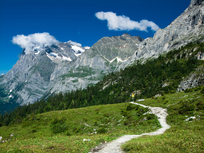 瑞士阿尔卑斯山风景