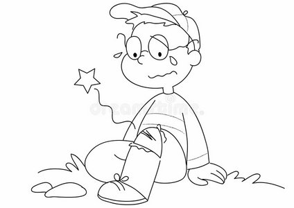 摔倒的小孩图片-摔倒的小孩素材-摔倒的小孩插画-摄图新视界