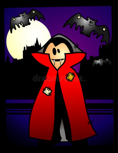 万圣节卡通吸血鬼照片