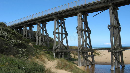 铁路栈桥图片