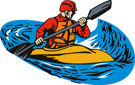 乘坐皮划艇划水的男子手工划水夕阳下缅甸渔民在木船上的剪影.