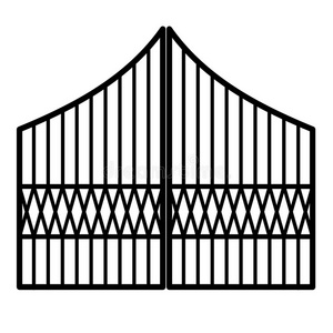 铁门关闭图片-铁门关闭素材-铁门关闭插画-摄图新视界