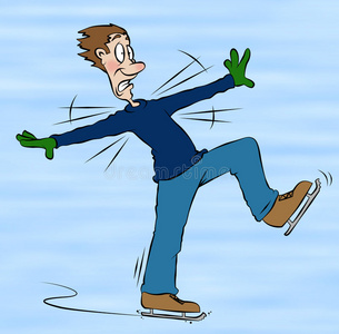 冰滑冰排版图片