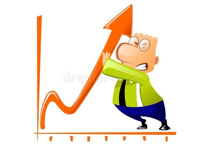 商人提高了公司的增长业绩照片