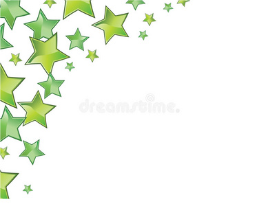 绿色星星框架
