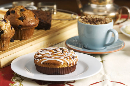 咖啡蛋糕照片