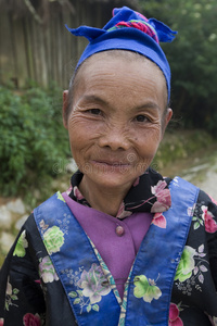 老挝苗族老太太