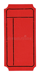 电影票根高分辨率空白票根照片