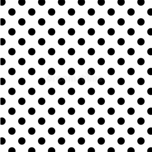 白色无缝背景上的大黑色圆点照片