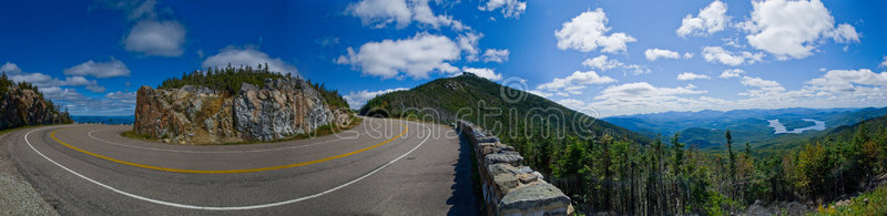 转弯道路全景图