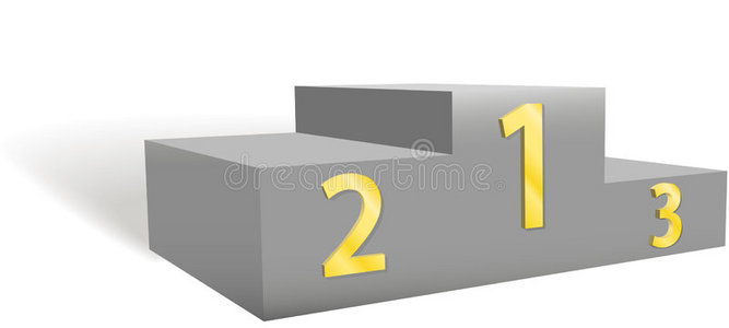 获奖者第一,第二,第三名颁奖台照片