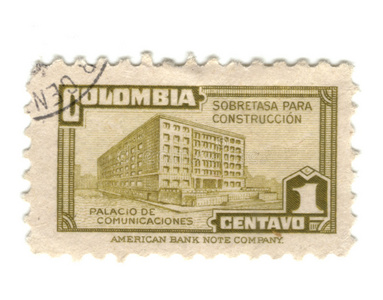哥伦比亚的旧邮票