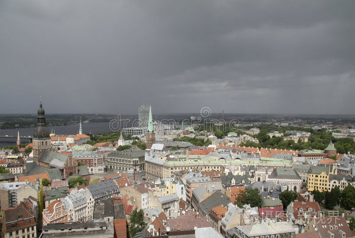 拉脱维亚首都里加全景