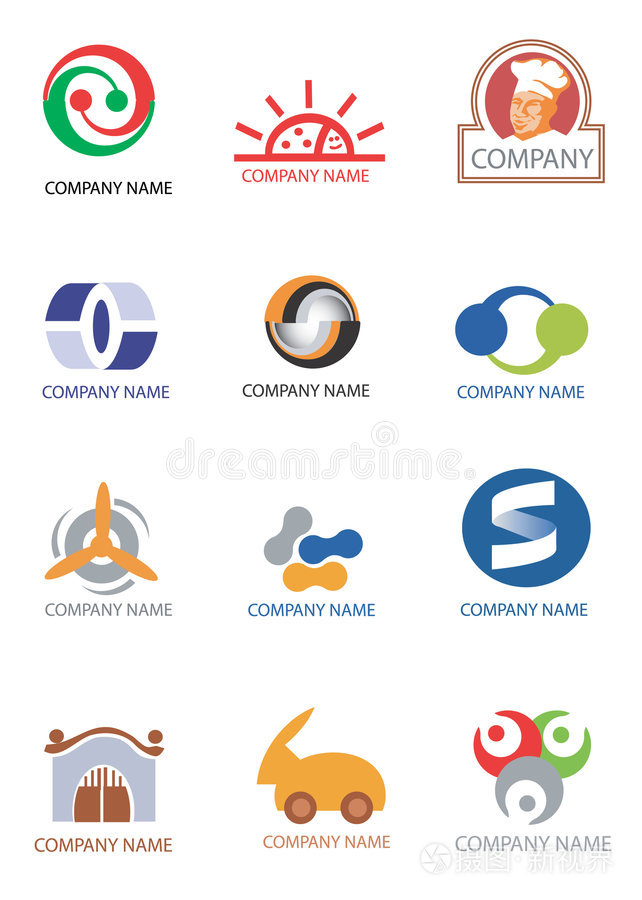 公司标志设计元素插画-正版商用图片0i040c-摄图新视界