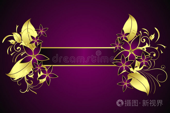 金色花架插画 正版商用图片0i080f 摄图新视界
