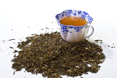 散茶叶图片