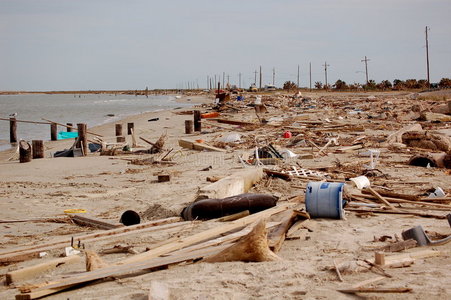 加尔维斯顿飓风破坏照片