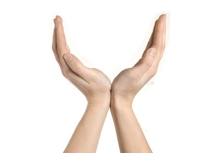 双手拉钩张开双手照片
