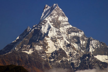 尼泊尔景观，Machhapuchre 6993m