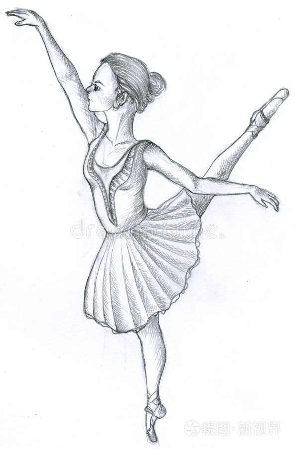 芭蕾舞演员插画