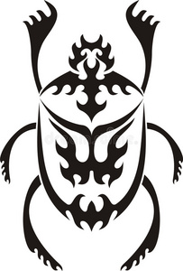 部落圣甲虫纹身
