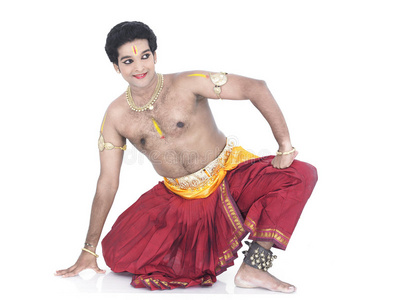 印度传统男舞者