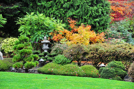 布查特花园的日本花园