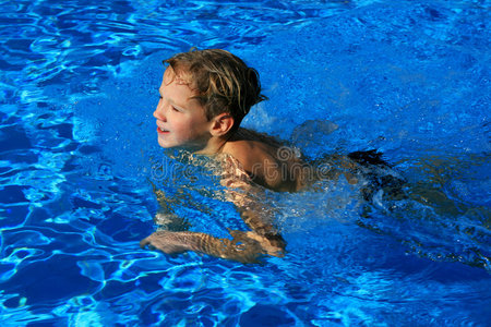 年轻的游泳运动员