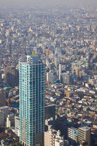 东京密集城市景观图片
