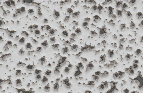 墙上的弹孔照片