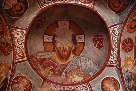 耶稣的古代壁画图片